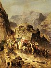 An Arab Caravan by Alberto Pasini